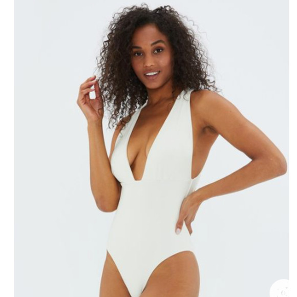 summersalt Other - Summersalt The Plunge One Piece Swimsuit White Women's Size 4